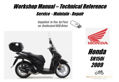 Honda SH150i SH150 i SH 150 i Service Repair Workshop Manual USB 2009 - Image 1 of 4