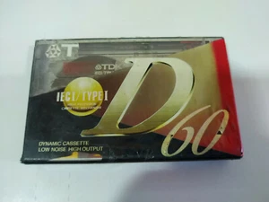 TDK D60 IECI Type I Blank Virgen - Cinta Tape Cassette Nueva - Imagen 1 de 3