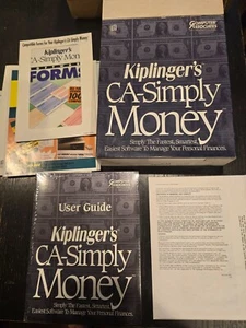 CA SIMPLY MONEY KIPLINGER'S V1.0 3.5" DISKETTE VERY COLLECTIBLE 10-21-100-30100 - Picture 1 of 6