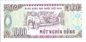 Vietnam 1000 Dong 1988 P106 Banknote Paper Money - Lot #2058 - Picture 1 of 2
