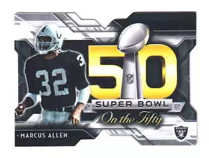 Topps Super Bowl on the Fifty 2015 troquelado #SBDC-MA MARCUS ALLEN Oakland Raiders - Imagen 1 de 2