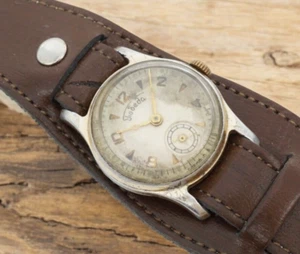 Vintage Pobeda watch 1960s soviet mechanical wristwatch ZIM 15 jewels USSR - Picture 1 of 10
