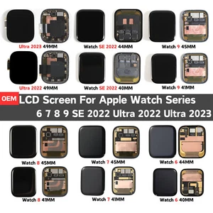 OEM LCD Screen For Apple Watch Series 6 7 8 9 SE 2022 Ultra 2023 Display Lot - Picture 1 of 25