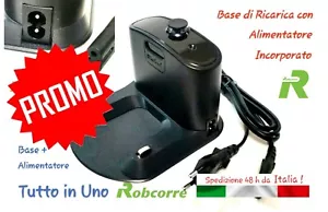 Base di Ricarica per iRobot Roomba 220 Volt Alimentatore Integrato 220V Basetta - Foto 1 di 7