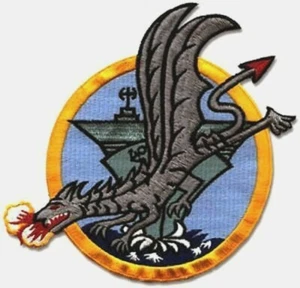 AS SEEN on MOVIE "Bridges at Toko-Ri" VF-192 GOLDEN DRAGONS 6" Bügelbild PATCH - Bild 1 von 12