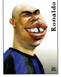CALCIATORI PANINI 2000 FIGURINA N. 469 CARICATURA RONALDO (INTER) - Picture 1 of 2