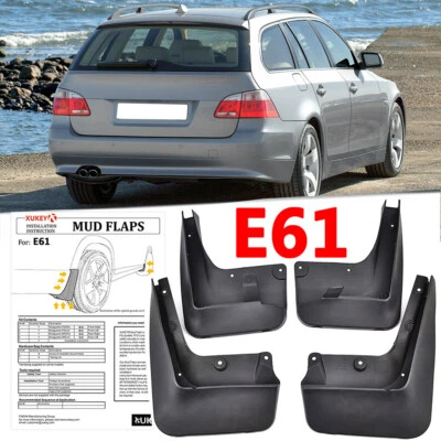 4x For BMW 5 Series E61 5dr Touring 2004-2010 Mud Flaps Splash Guards Mudguards - Image 1 of 4