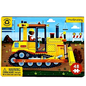 Mudpuppy Bulldozer 48 Piece Mini Puzzle ~ New - Picture 1 of 3