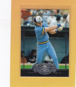 2005 UD PAST TIME PENNANTS BASEBALL ROBIN YOUNT #70 BREWERS NMMT *64925