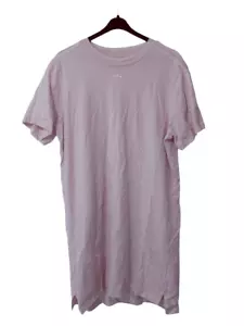 ADIDAS Originals Damen T-Shirt Kleid Gr. 44 / 40 - L Basic Sommer rosa H56459 - Bild 1 von 10