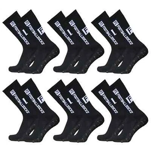 6 Paare FS FootballSocks Kinder Anti-Rutsch Grip Socken Fußball Fitness 39-46 - Bild 1 von 14