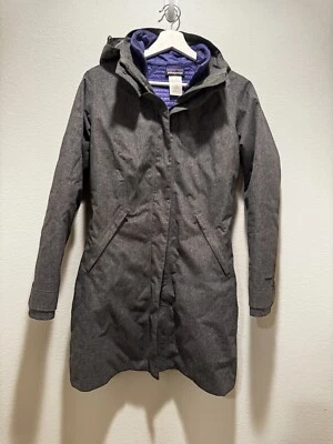 Jaqueta Parka Patagonia Vosque 3 em 1 Forro Roxo Cinza Feminina X Pequena - Imagem 1 de 4