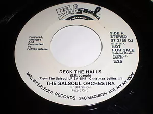 The Salsoul Orchestra - Deck The Halls / (Same) 45 - Soul Disco - Imagen 1 de 1