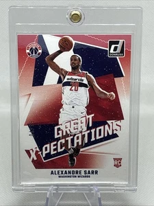 2024-25 Donruss Great X-Pectations Alexandre Sarr Winter RC Blue /75 Wizards EX+ - Picture 1 of 3