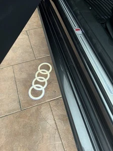 Luci sottoporta portiere LED Logo Audi A1 A3 A4 A6 Q3 ORIGINALE - Imagen 1 de 2