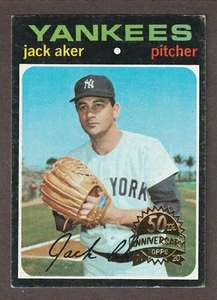 2020 Topps Heritage 1971 Original Buyback #593 Jack Aker 50th Anniversary - Picture 1 of 2