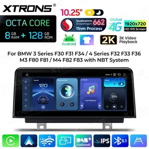 10.25" Car Screen Upgrade 4G Android 14 CarPlay GPS 8+128GB For BMW F30/F31/F34 - Picture 1 of 23
