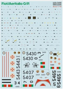 Fiat Aeritalia G.91 1/72 Print Scale 72-530 - Bild 1 von 3