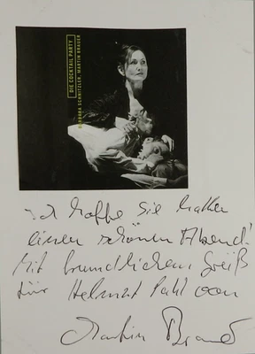 Autogramm deutscher Film- und Theaterschauspieler Martin Brauer (121100) - Bild 1 von 2