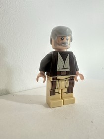 LEGO Star Wars Obi-Wan Kenobi Minifigure SW0552 75052 Lightsaber Grey Hair NEW