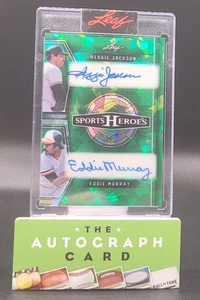 2025 Leaf Sports Heroes Reggie Jackson Eddie Murray #/7 Auto Autogramm signed - Bild 1 von 2