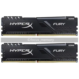 Hyperx FURY DDR4 16GB (2x 8GB) 3733 MHz PC4-29800 Desktop Non-ECC Memory 288-pin - Picture 1 of 8