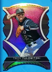 Troy Tulowitzki 2012 Topps Chrome Dynamic Die-Cuts Insert #DD-TT Rockies Yankees - Picture 1 of 5