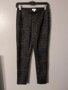 Calvin Klein Leopard Print Stretch Skinny Leg Leggings Size 6 - Picture 1 of 7