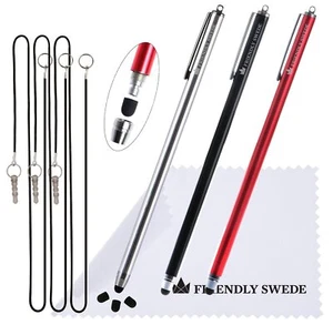 Set of 3 Extra Long Thin-Tip High Precision Capacitive Stylus Pens for Touch ... - Picture 1 of 9