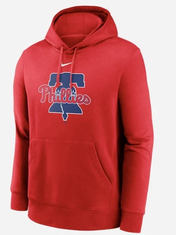$70 New Nike Men's MLB Philadelphia Phillies Club Fleece Baseball Hoodie XL Cover