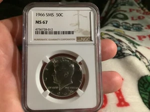 1966 SMS 50c Kennedy Half Dollar NGC MS 67 WILL SELL!! MAKE OFFER!!! - Picture 1 of 2