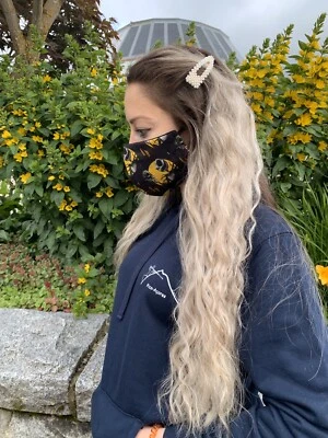 NIGHT BEFORE CHRISTMAS Handmade 100% Cotton Fabric Face Mask JACK AND SALLY B182 - Image 1 of 4