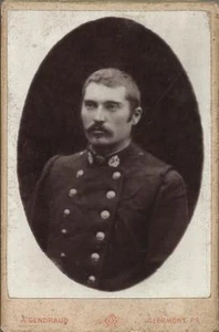 FOTOGRAFIA ORIGINALE_PHOTOGRAPHIE ALFRED GENDRAUD CLERMONT-FERRAND_MILITARE_1889 - Picture 1 of 1
