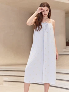 Muslin Nightdress M&S Ladies Cotton Midi size 14 Womens Nightie Cheesecloth BNWT - Bild 1 von 7