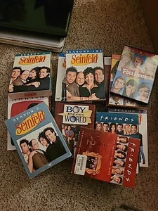 Lot Used ASSORTED TV-Shows- DVDs  Seinfeld, Friends, Martin Shows Wholesale lot - Picture 1 of 15