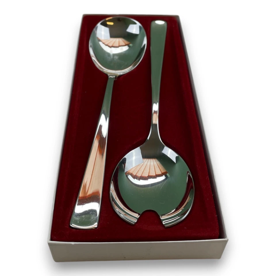 Auerhahn Salatbesteck 2-teilig – Edelstahl Design-Besteck in Originalbox - Bild 1 von 4