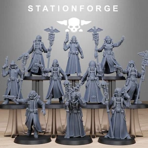 GrimCorp Seers (x10)/Sci-Fi Proxy/Wargaming/TTRPG/Grimdark/Station Forge - Picture 1 of 11