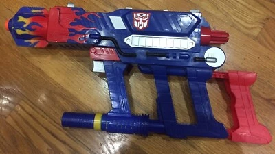 Pistola Blaster Dart Nerf 2003 Optimus Prime Transformers Retro Hasbro Foto 1 de 4