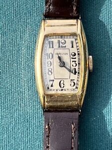 Hamilton 1929 women's watch with display box, running