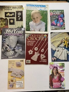 LOTE DE 7- Revistas/folletos de ganchillo MAGIC vintage chaleco/regalos/alfombras/afganos/doily - Imagen 1 de 10