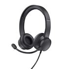 Trust HS-201 Headset Wired Head-band Office/Call center USB Type-A Black (25373)