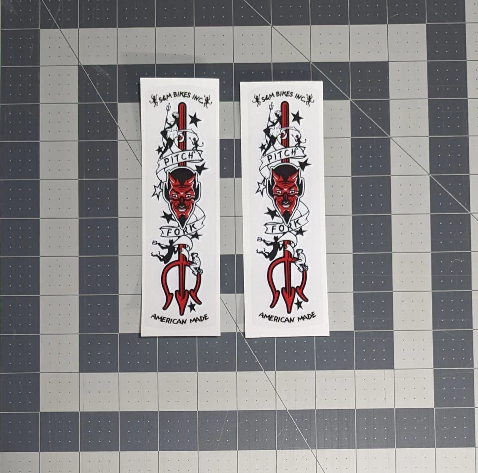 Calcomanías de horquilla S&M Bikes Devil Foto 1 de 1