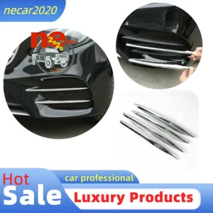 Chrome Front Frog Light ABS Trim Decorate Strip For Mercedes Benz E Class 16-20 - Picture 1 of 7