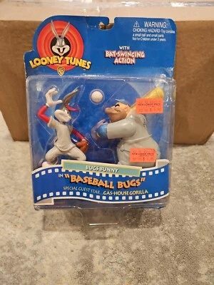 Baseball Bugs Bunny Playmates 1997 Looney Tunes With Gas House Gorilla Sealed - Image 1 of 3