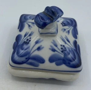 Porzellan Schmuck Box Delft - Bild 1 von 5