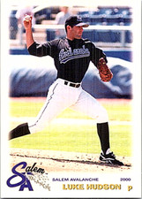 2000 Grandstand Salem Avalanche Minor League Baseball Luke Hudson