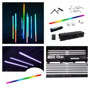 LED Pixel Tubes wireless Battery 8 x 1m Kit with flight case and accessories dmx - Picture 1 of 9