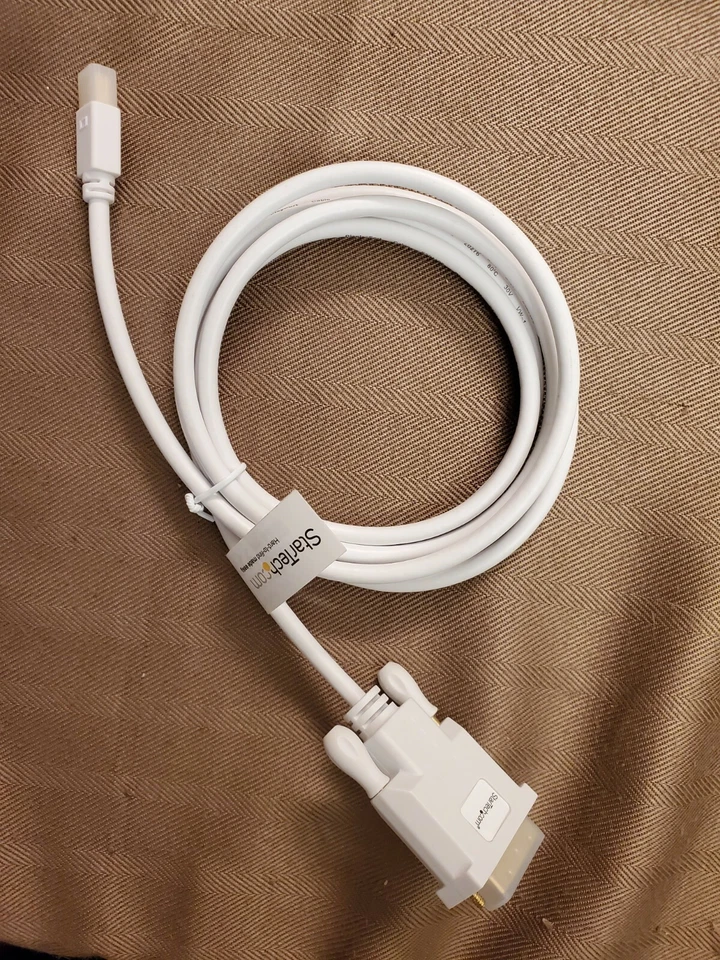 StarTech.com Model MDP2DVIMM6W Mini DisplayPort to DVI Adapter Converter Cable M - Image 1 of 1