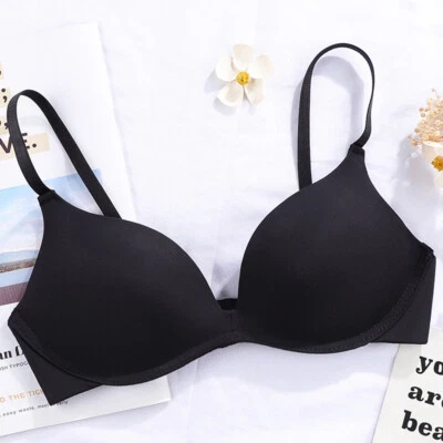 Flat-chested AAA AA ABC Women Bras Sexy Lingerie Thin Padded Wireless Brassiere - Image 1 of 4