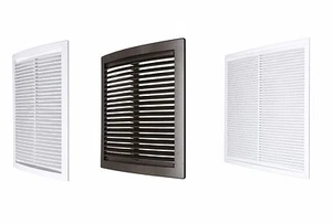 Rejilla de ventilación de aire con pantalla de mosca cubierta de ventilación de conductos pared techo Louvre - Imagen 1 de 2